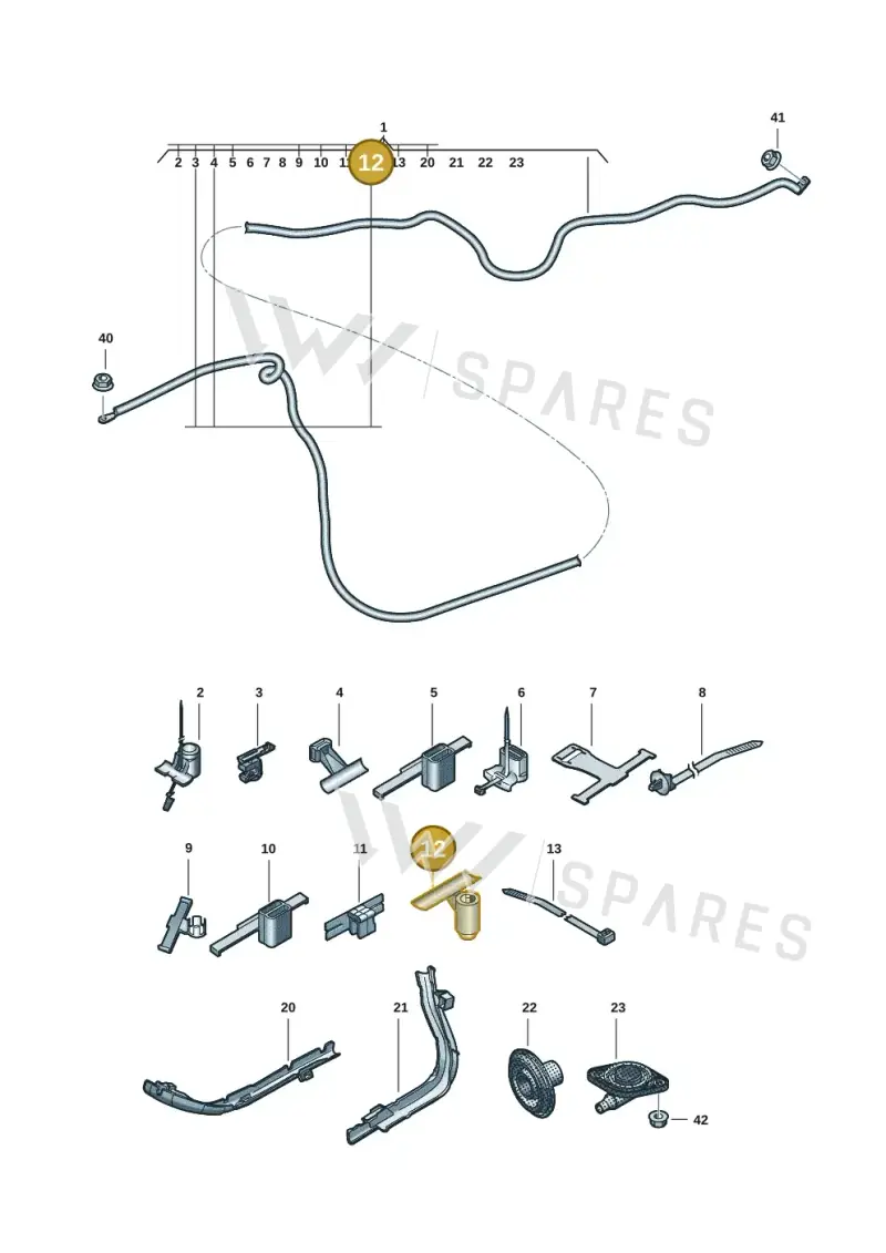 4B0971848K — Audi A5 Limo 2.0 (2024-) diagram 8wk972000, position 12