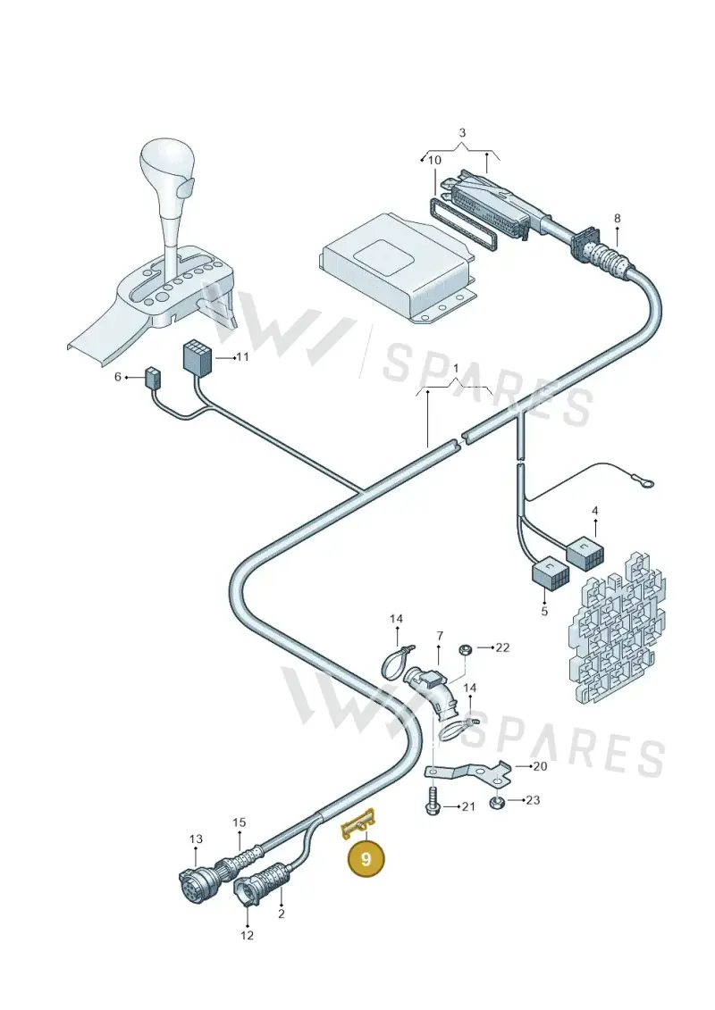 4B0971908A — Audi RS6 qu. (2003-2004) diagram 260972180, position 9