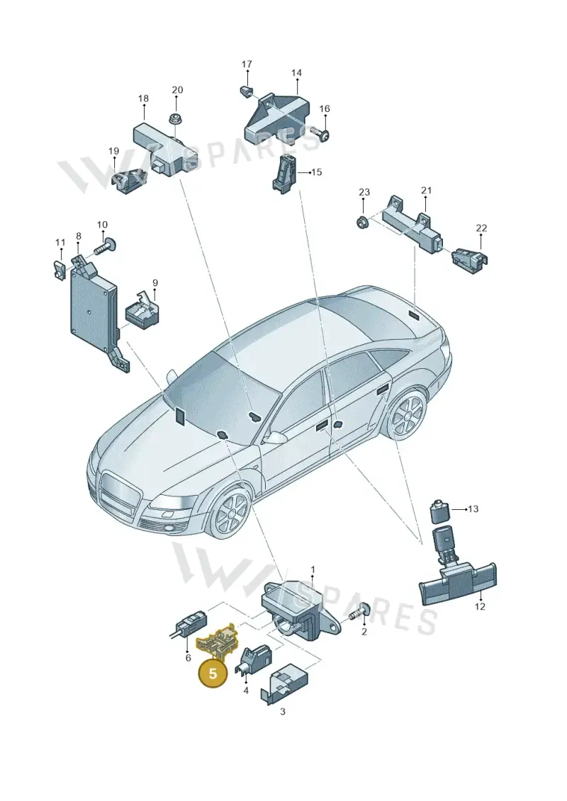 4B0971942 — Audi A6 2.7 TDI (2008-2011) diagram 448909000, position 5