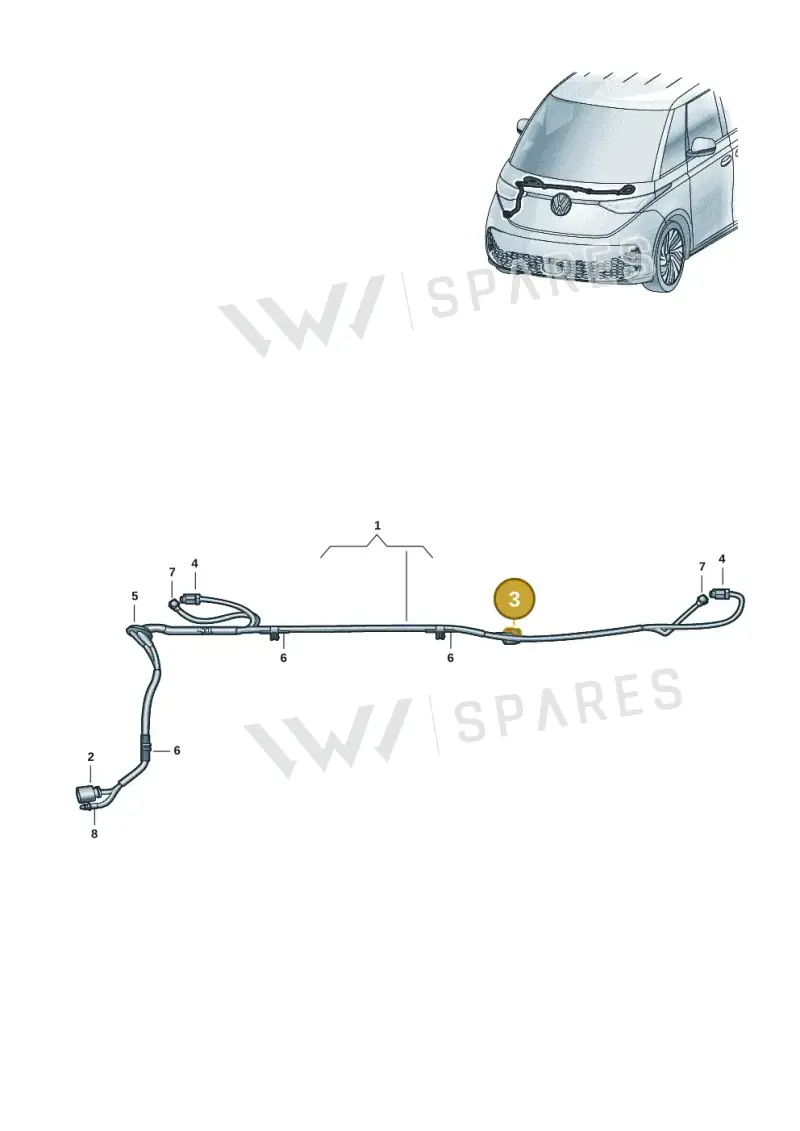 4B0972883A — Volkswagen ID. Buzz (2022-2025) diagram 15a971600, position 3