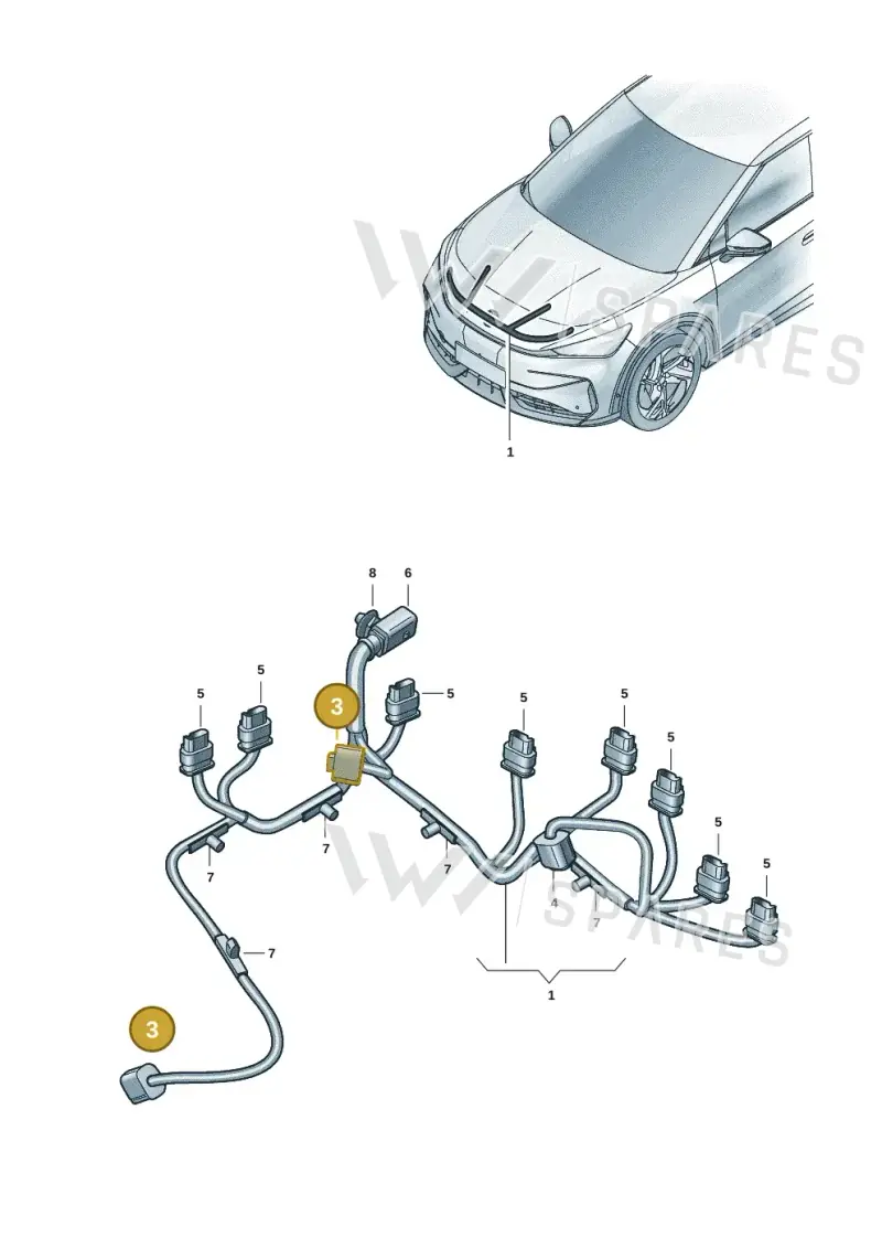 4B0972883A — SEAT CUPRA Tavascan (2023-) diagram 11h971500, position 3