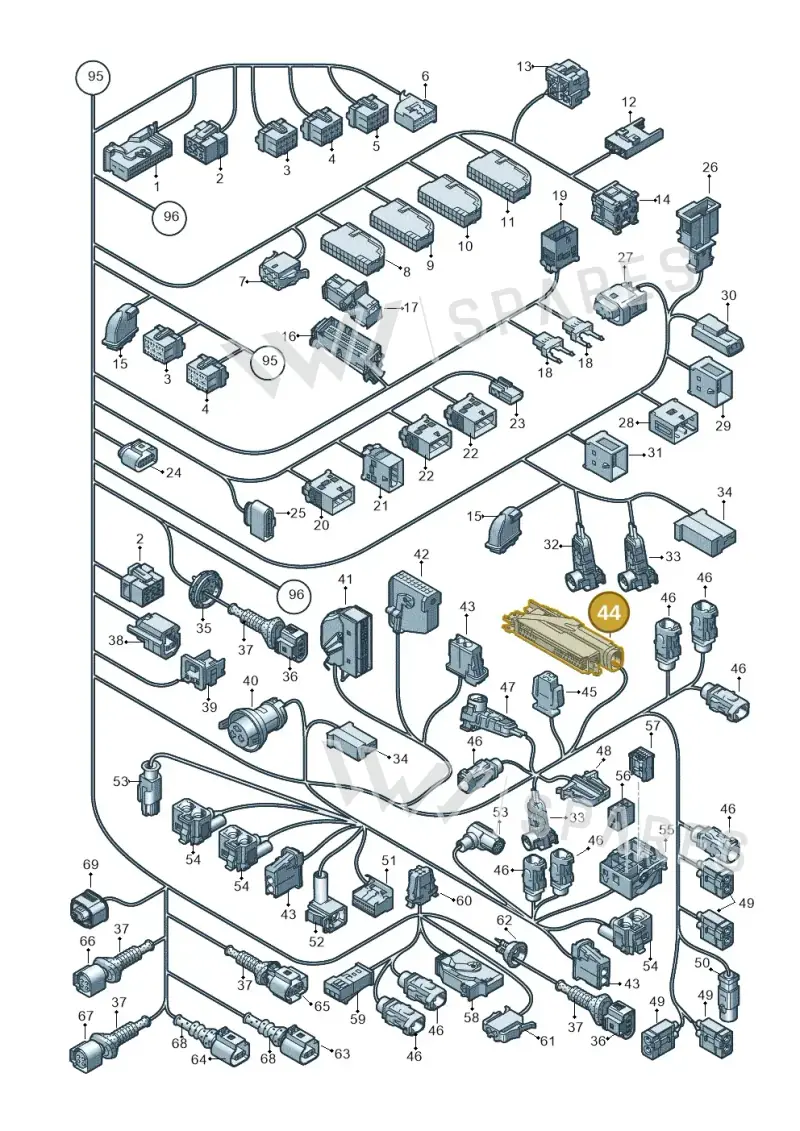 4B0973083A — Audi Q5 qu. 2.0 (2009-2018) diagram 647971820, position 44
