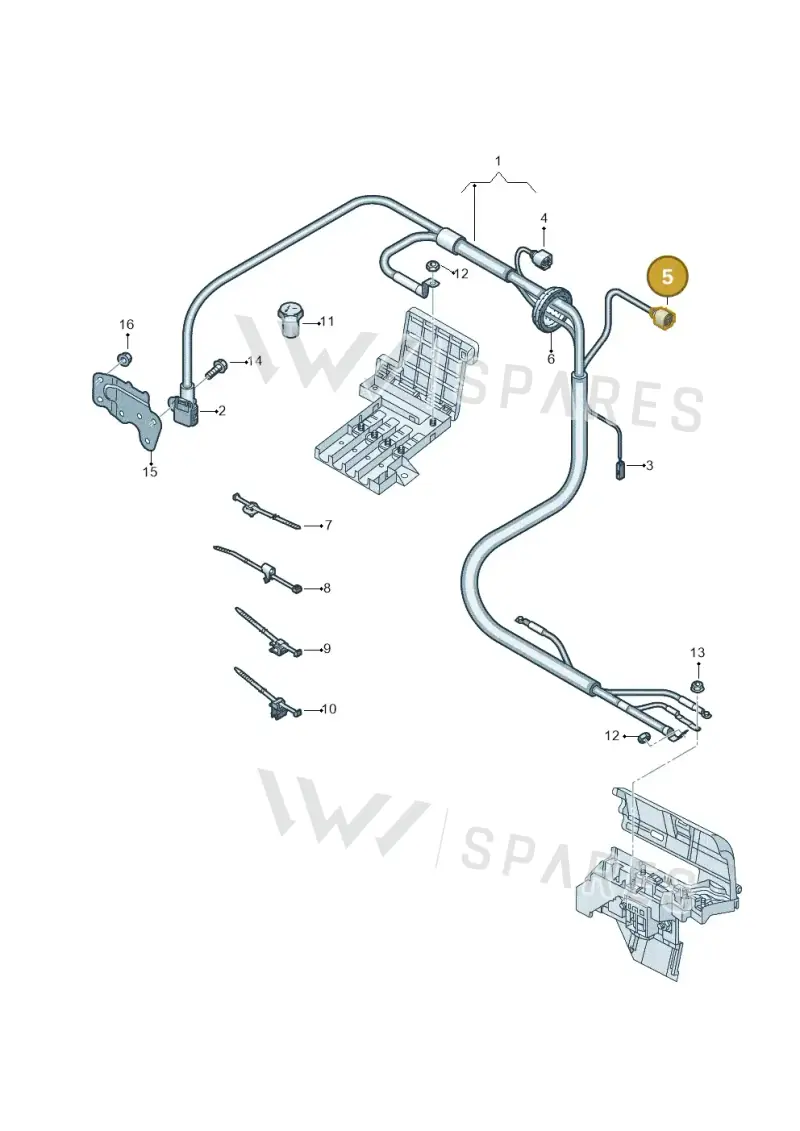 4B0973732 — Audi Q7 qu. 3.0 TDI (2015-2019) diagram 859972000, position 5