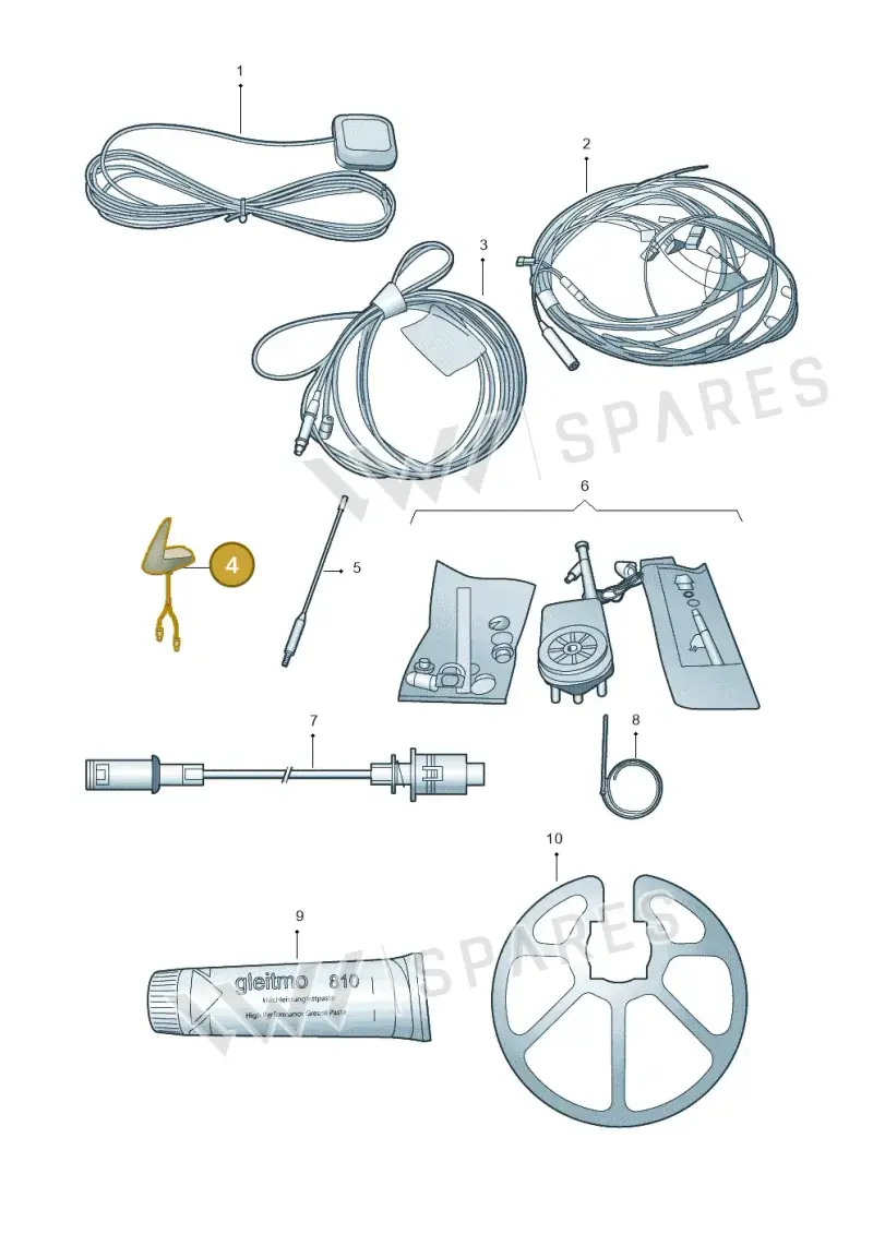 4B5035503 — Audi A6/Wagon/quattro (2001-2004) diagram 264057700, position 4