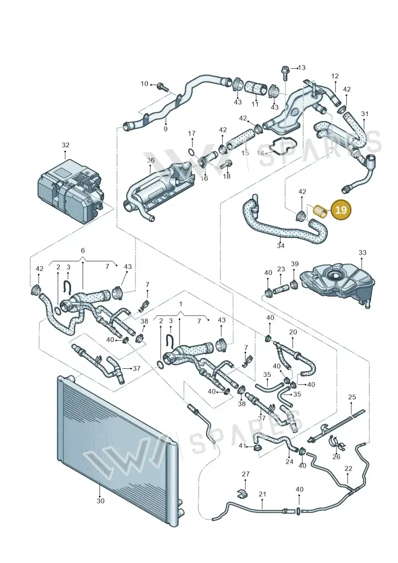4D0121324 — Audi A8/S8/qu. lang    08> (2007-) diagram 291121210, position 19