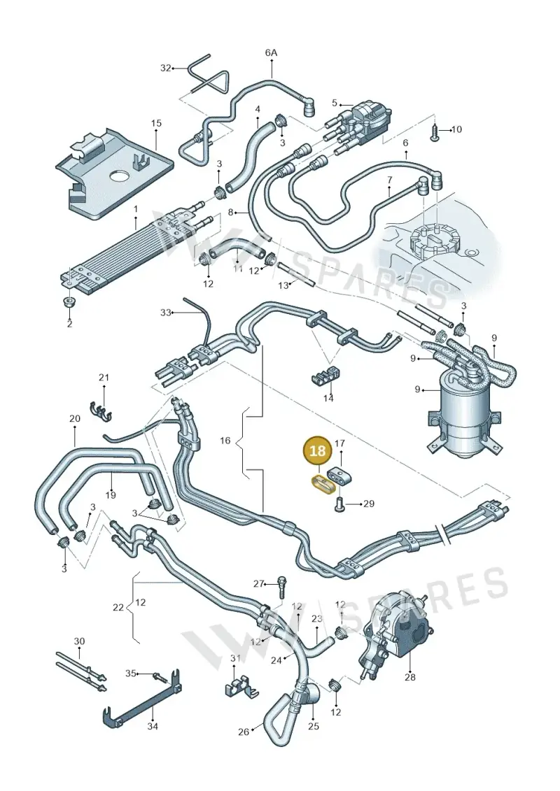 4D0201449D — Audi A2 (2000-2005) diagram 248201250, position 18