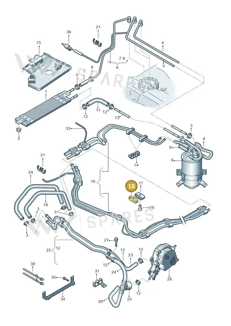 4D0201449D — Audi A2 (2000-2005) diagram 248201260, position 18