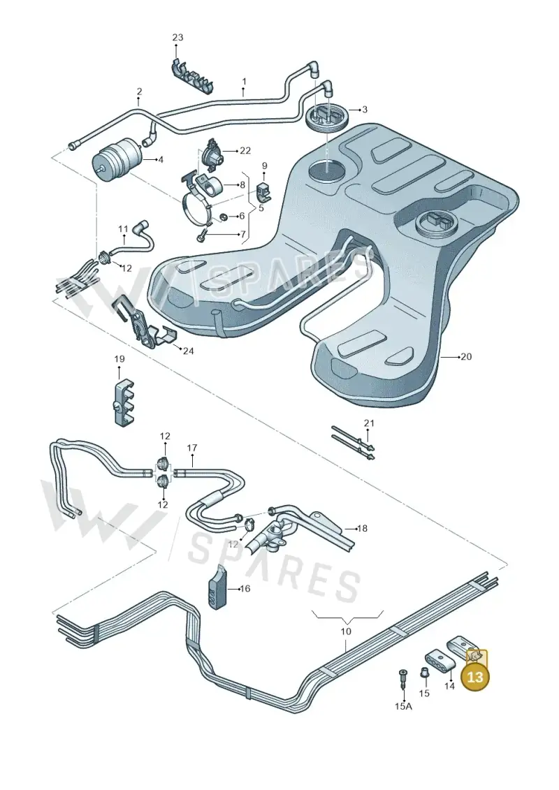 4D0201449D — Audi A8/S8/qu. lang    08> (2007-) diagram 291201300, position 13