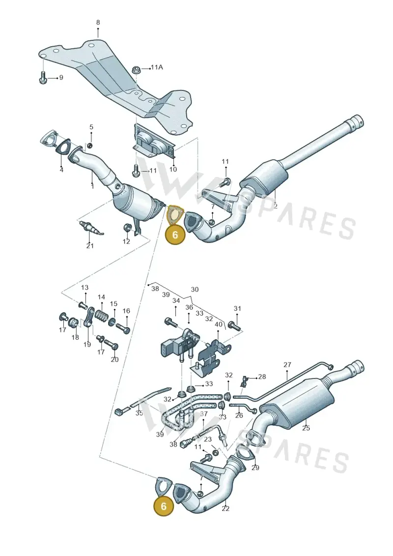 4D0253115E — Audi A6 2.7 TDI (2008-2011) diagram 448253550, position 6