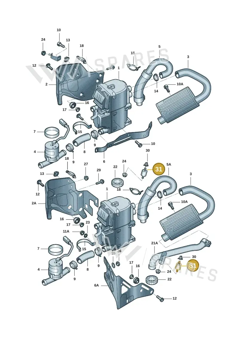 4D0614177F — Audi Q5 qu. 2.0 (2009-2018) diagram 687819016, position 31