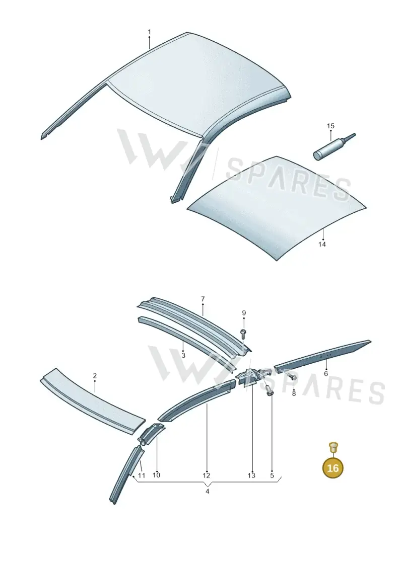 4D0803217M — Audi R8 Spyder (2015-2024) diagram 872817000, position 16