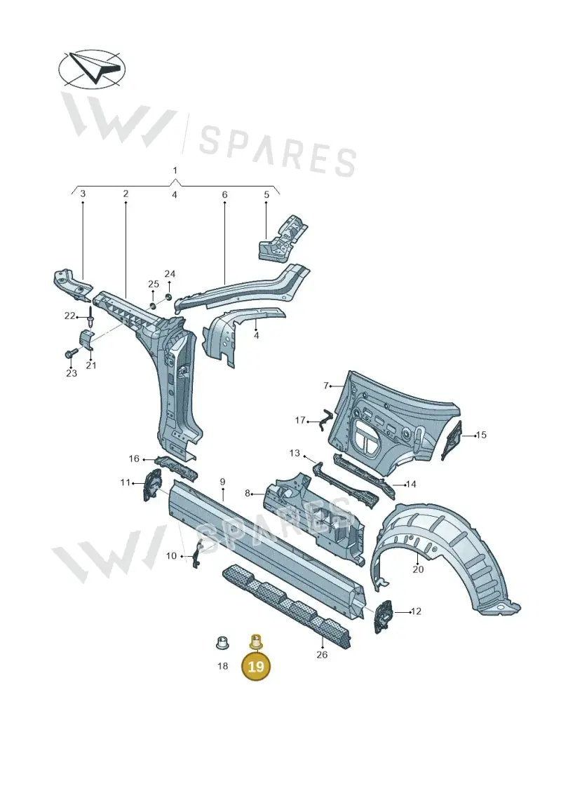 4D0803217M — Audi TT RS (2016-2023) diagram 850809100, position 19