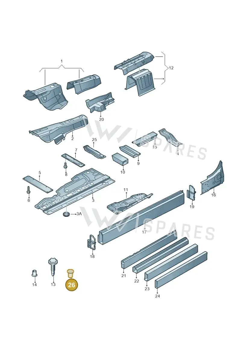 4D0803217Q — Audi A8L qu. 3.0 TDI (2013-2018) diagram 696803150, position 26