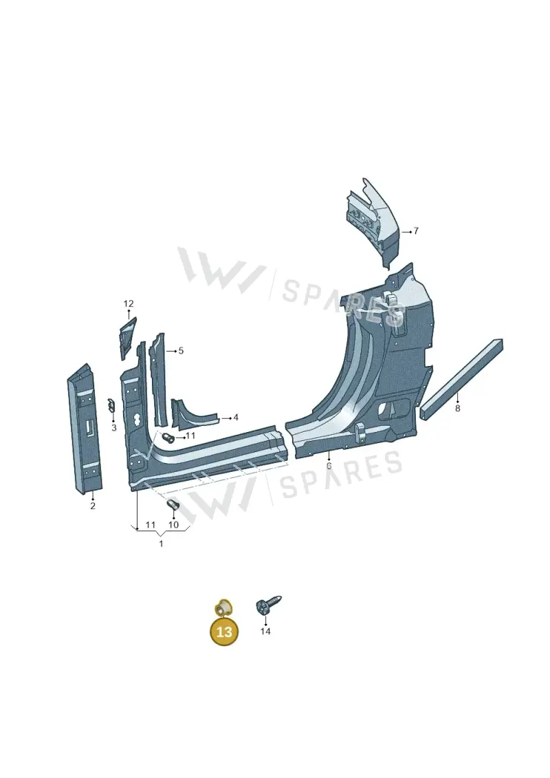 4D0803217Q — Audi R8 Spyder (2015-2024) diagram 872809000, position 13