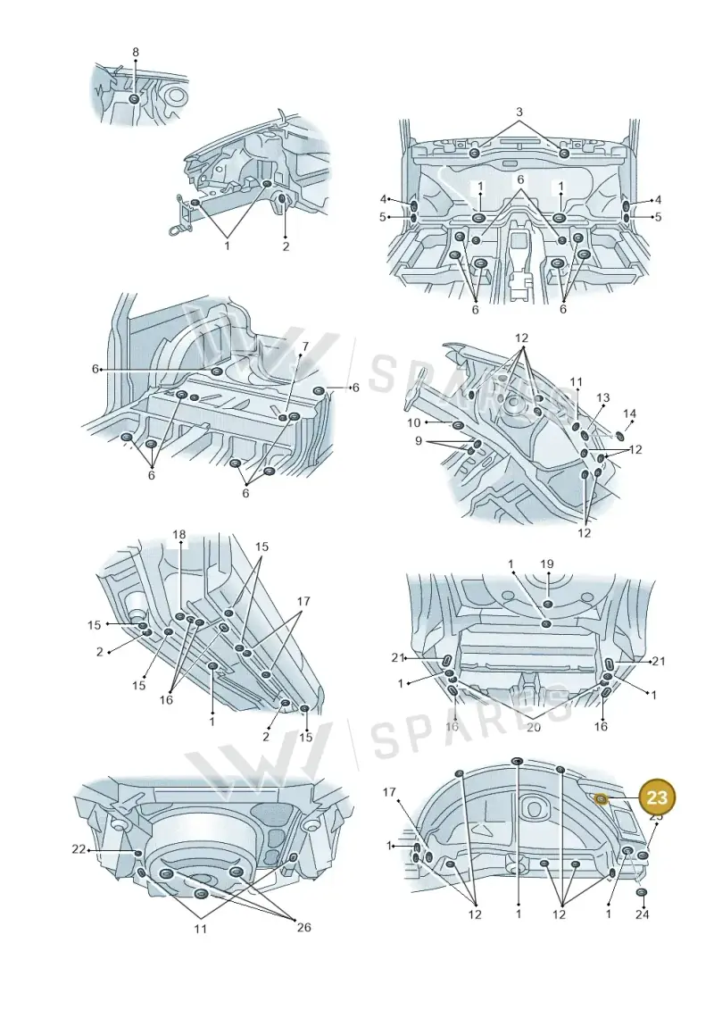 4D0803583B — Audi TT Coupe/Roadster (2002-2006) diagram 194803350, position 23