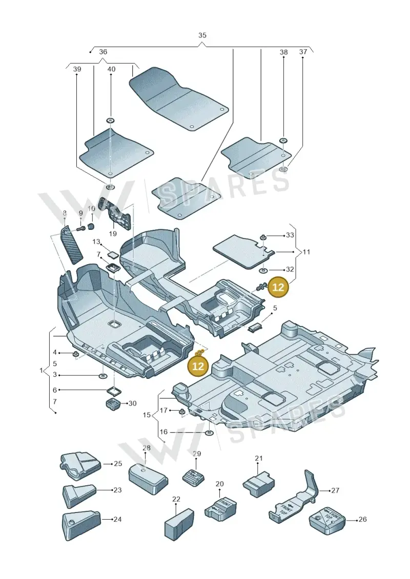 4D0807300 — Audi RS Q8 Quattro (2019-) diagram 429863000, position 12