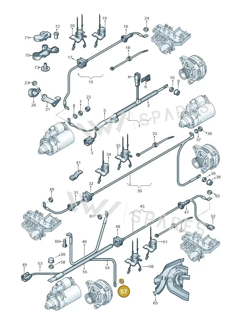 4D0903181 — Audi A6 2.7 TDI (2008-2011) diagram 448972020, position 57