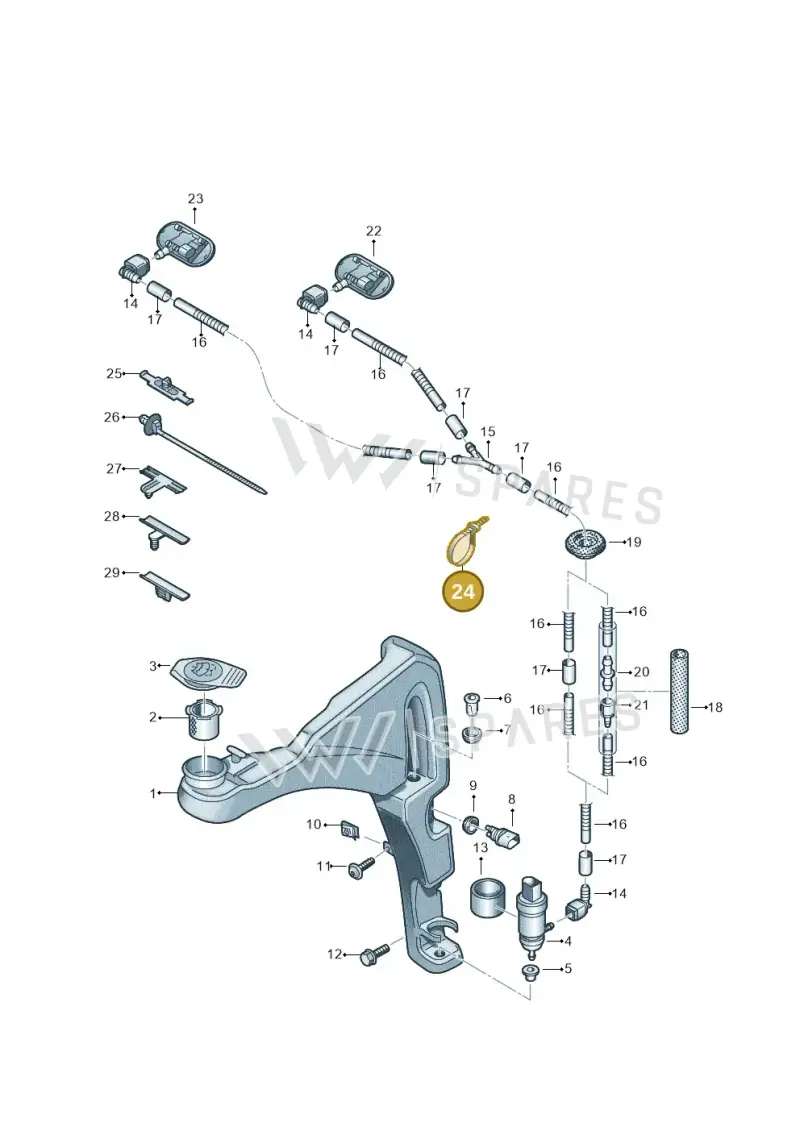 4D0971847B — Audi TTRS Coupe (2016-2023) diagram 850955100, position 24