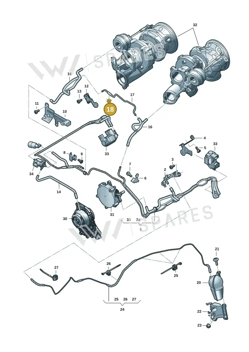4D0971847B — Audi RS6 Avant (2019-) diagram 537133082, position 18