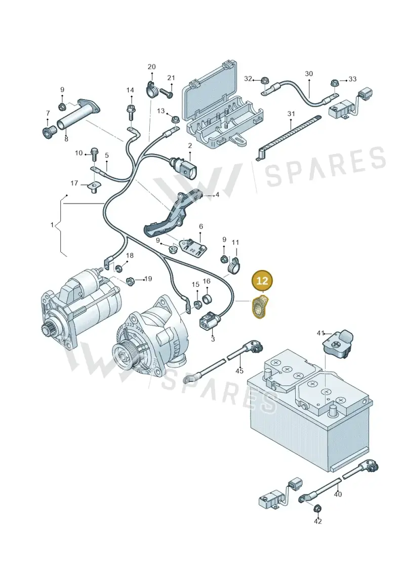 4D0971863 — Audi A8/S8/qu. lang    08> (2007-) diagram 291972050, position 12