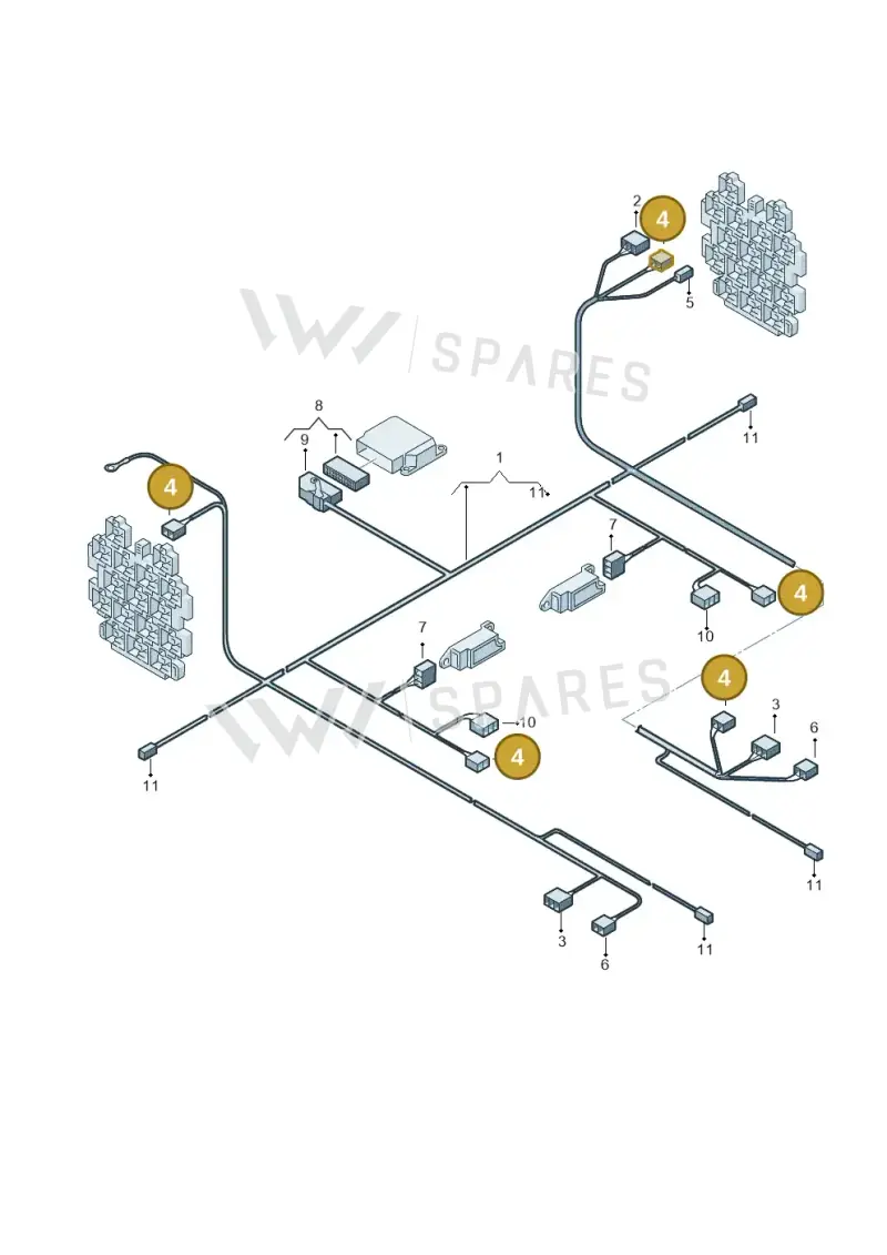 4D0972571 — Audi RS6 qu. (2003-2004) diagram 260972240, position 4