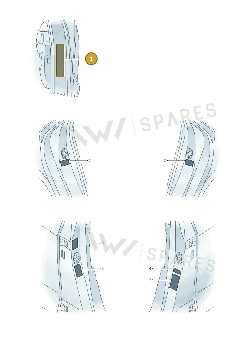4E0010357S — Audi A3 Sportback (2019-2021) diagram 596010022, position 1