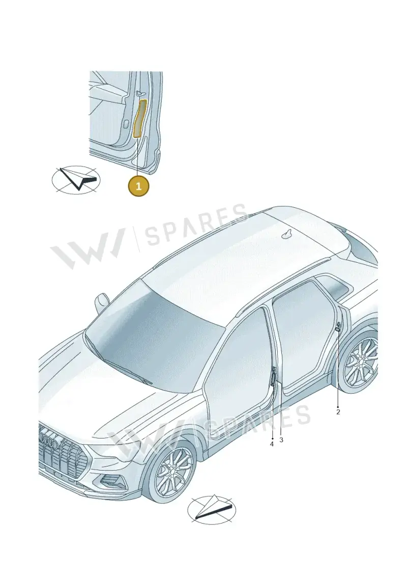 4E0010357S — Audi Q3 quattro (2018-2019) diagram 597010220, position 1