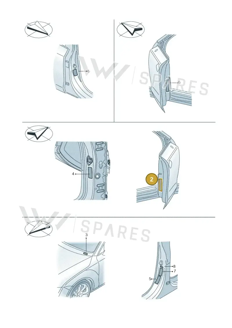 4E0010357S — Audi A3 Sportback (2016-2020) diagram 778010200, position 2