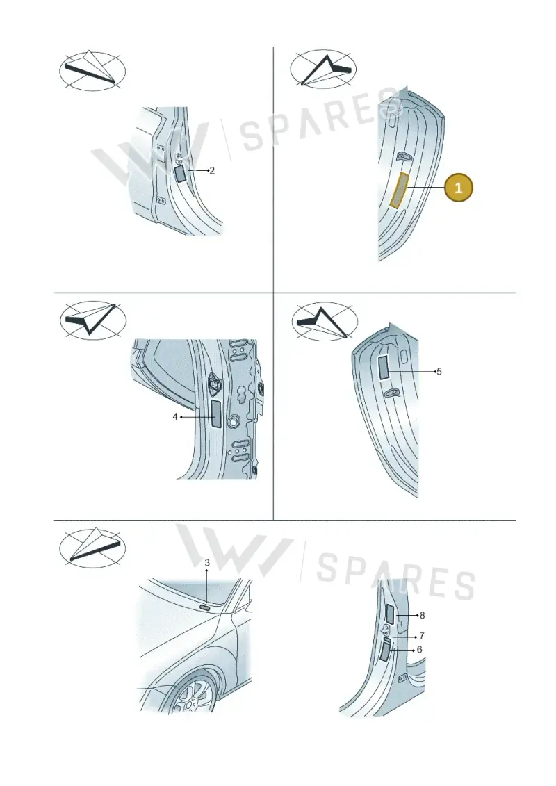 4E0010357S — Audi TTRS Coupe (2016-2023) diagram 850010200, position 1