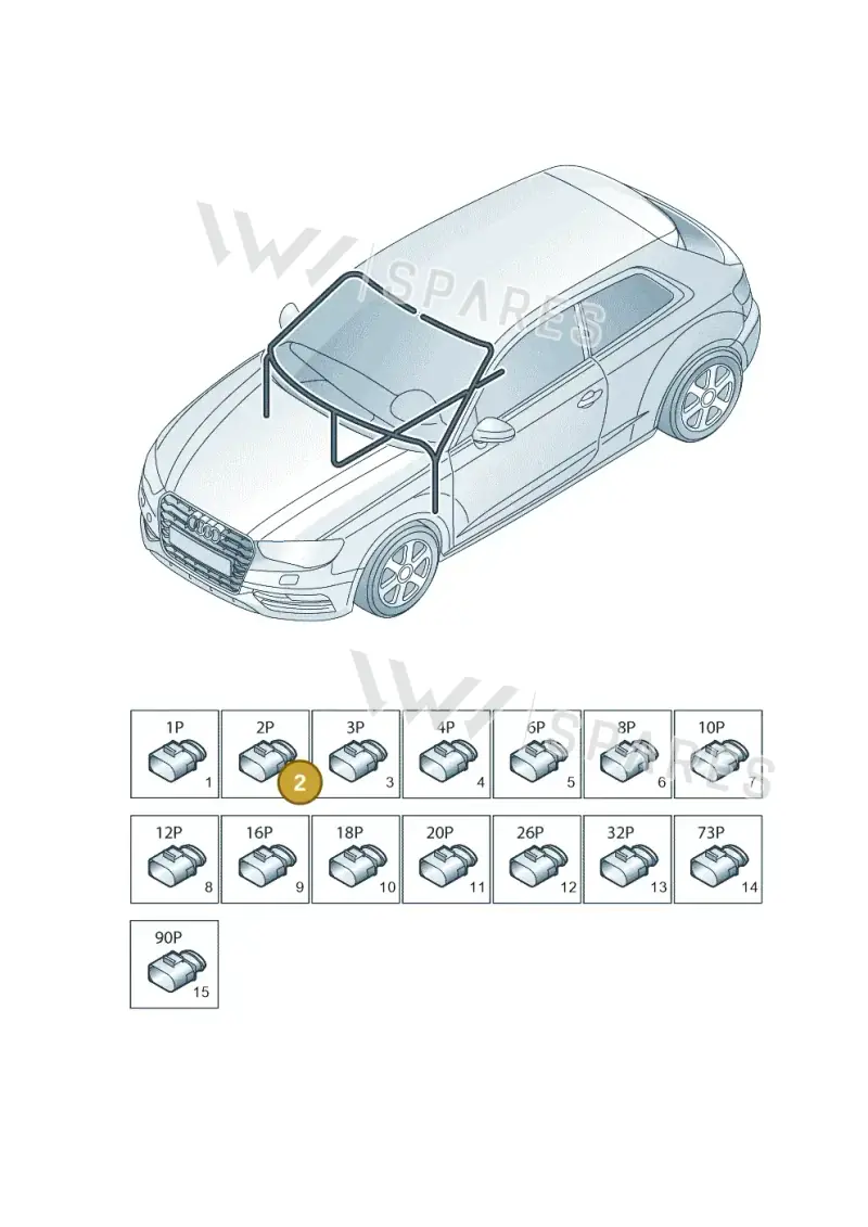 4E0035672K — Audi A3 Sportback (2012-2016) diagram 745971810, position 2