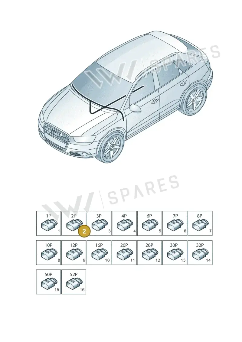 4E0035672K — Audi Q3 1.4 (2016-) diagram 728971820, position 2