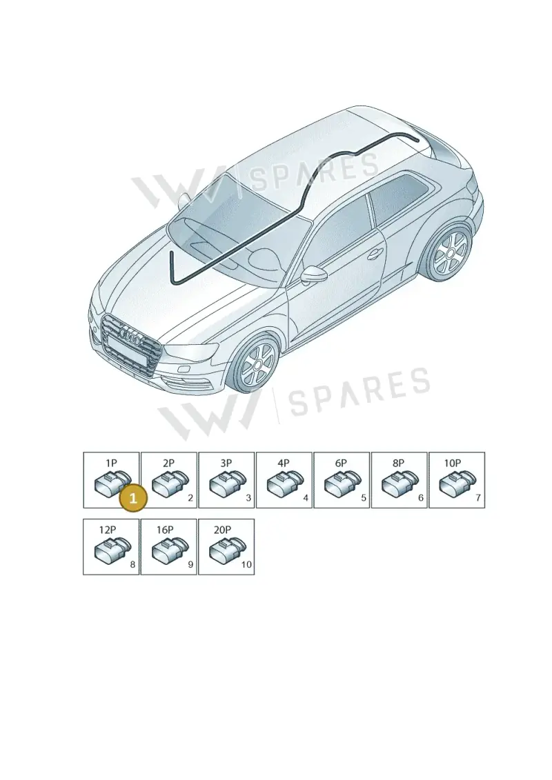 4E0035675K — Audi A3 Sportback (2012-2016) diagram 745971830, position 1