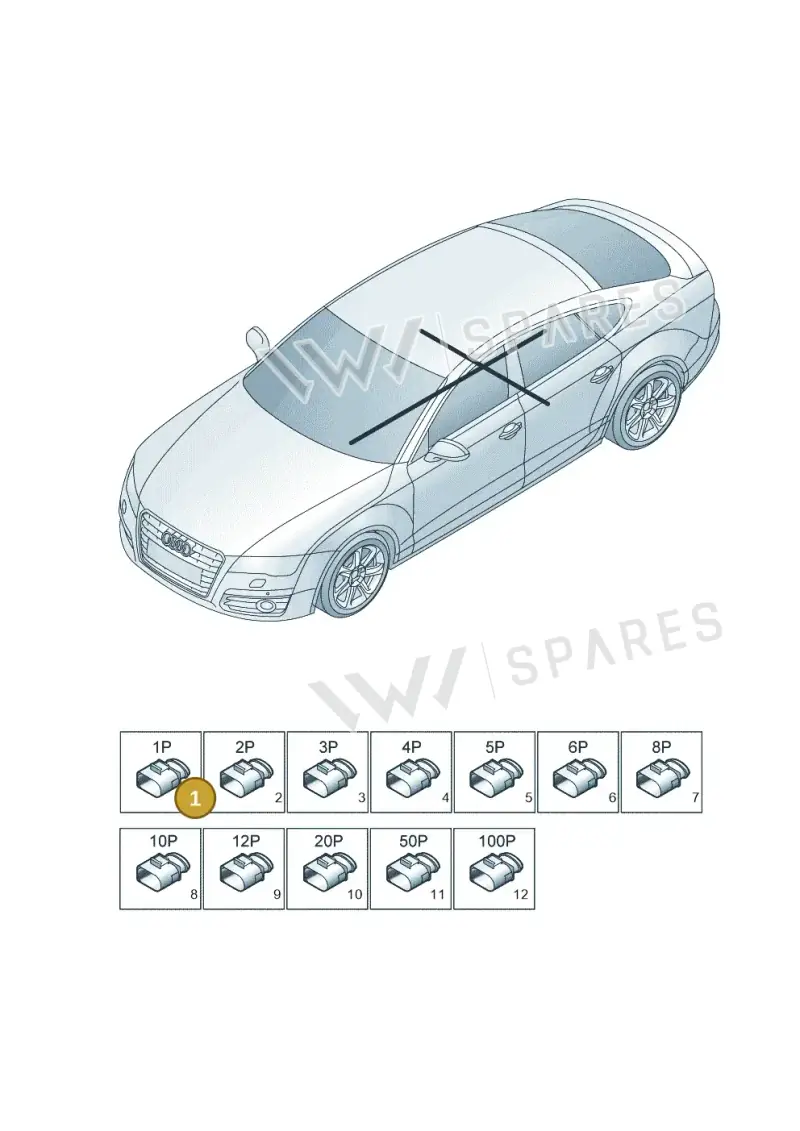 4E0035675K — Audi A7 Sportback (2014-2018) diagram 765971820, position 1