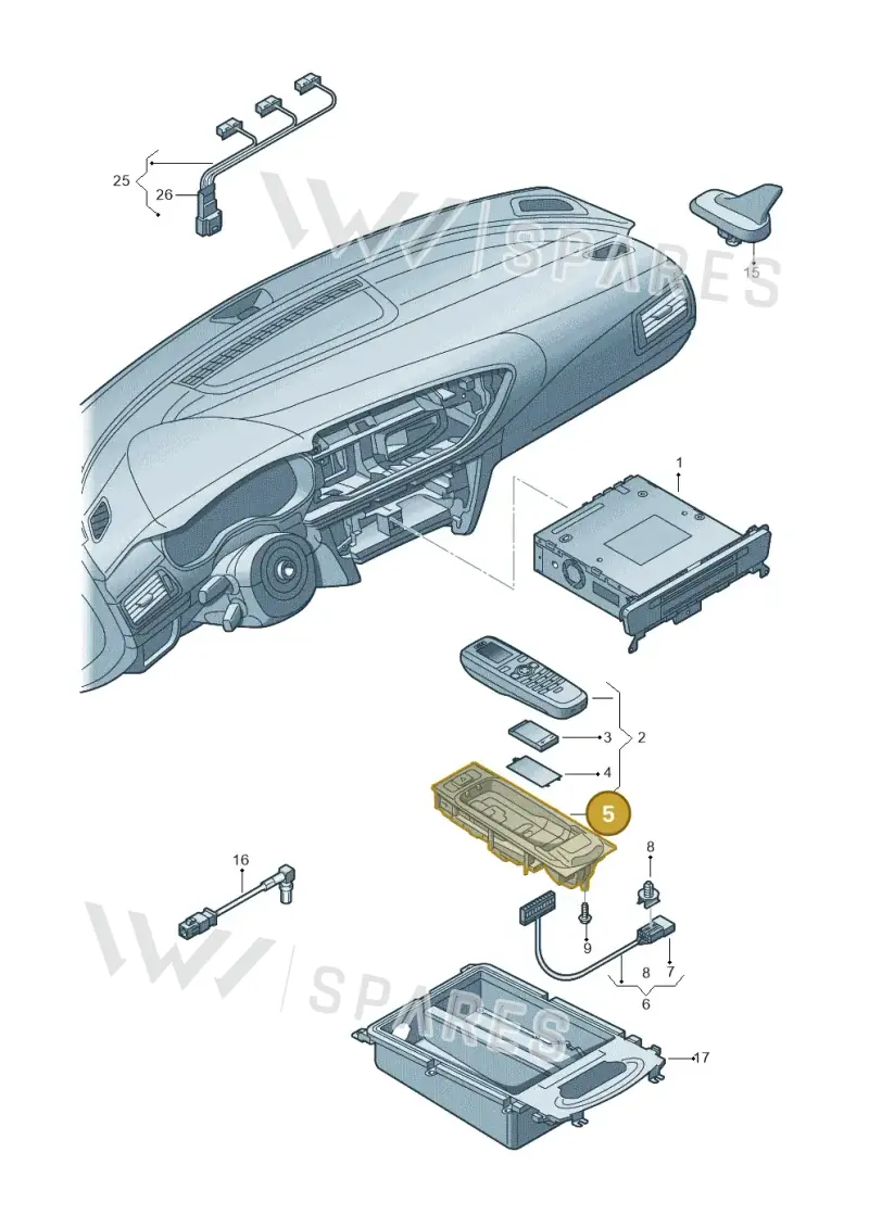 4E0035705 — Audi RS6 Avant (2013-2018) diagram 711035500, position 5