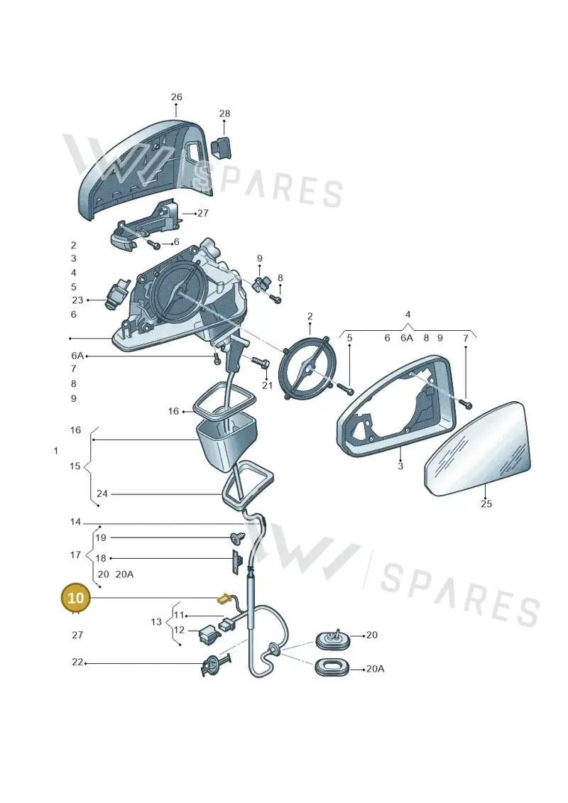 4E0035749F — Audi RS5 Sportback (2017-) diagram 849857400, position 10