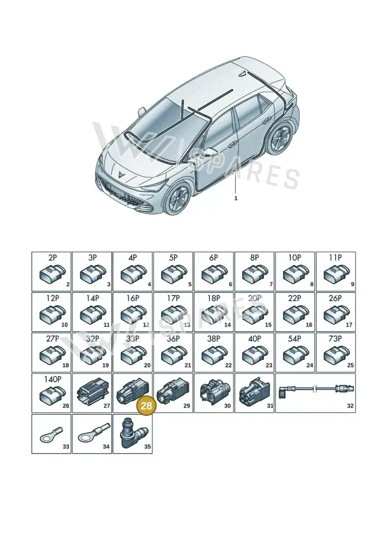 4E0035750B — SEAT CUPRA Born (2021-) diagram 10s971081, position 28