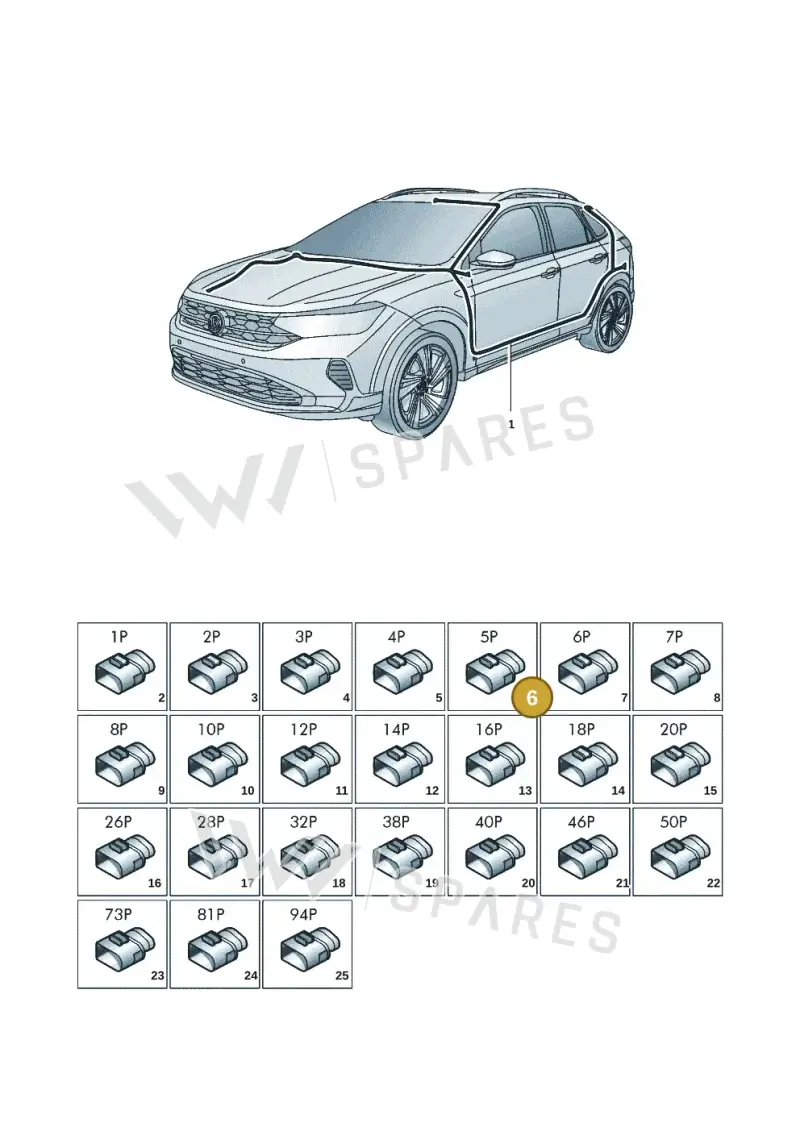 4E0035750B — Volkswagen Nivus (2020-) diagram 67b971080, position 6