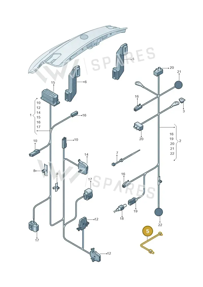 4E0035750B — Volkswagen Lavida (2013-2015) diagram 762972820, position 5
