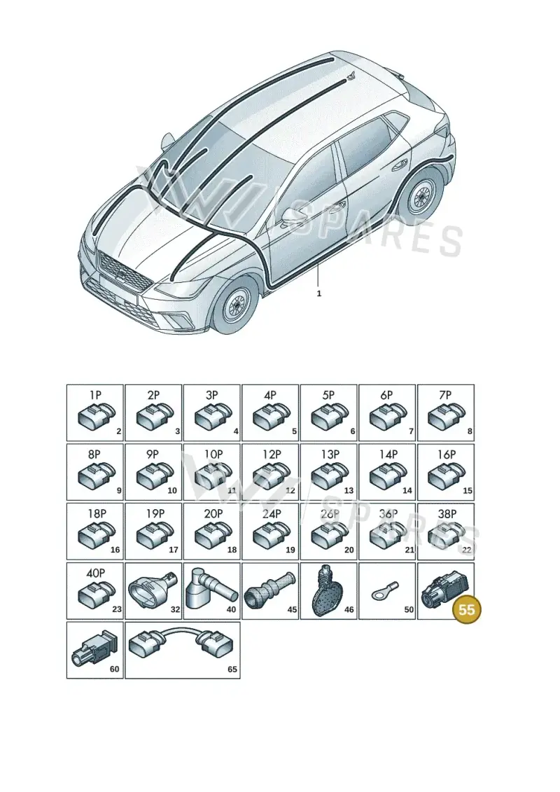 4E0035750B — SEAT Arona (2017-) diagram 835971082, position 55