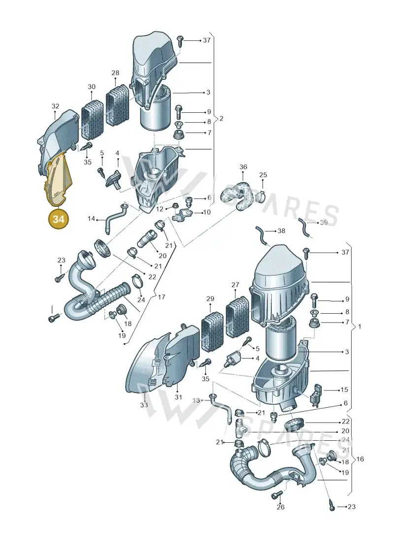 4E0129617P — Audi A8/S8/qu. lang    08> (2007-) diagram 291129350, position 34