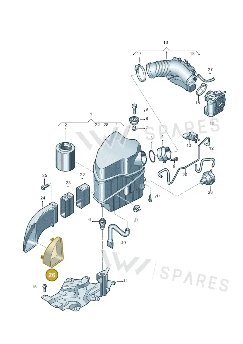 4E0129617P — Audi A8/S8/qu. lang    08> (2007-) diagram 291133200, position 26