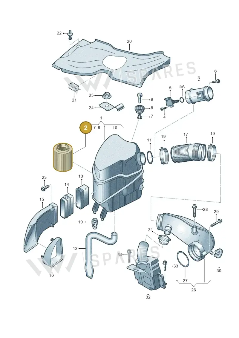 4E0129620C — Audi A8/S8/qu. lang (2003-2007) diagram 291133050, position 2