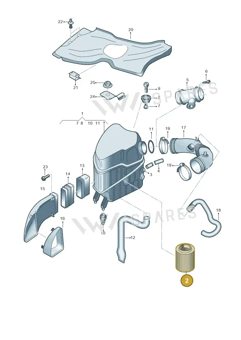 4E0129620C — Audi A8/S8/qu. lang (2003-2007) diagram 291133400, position 2