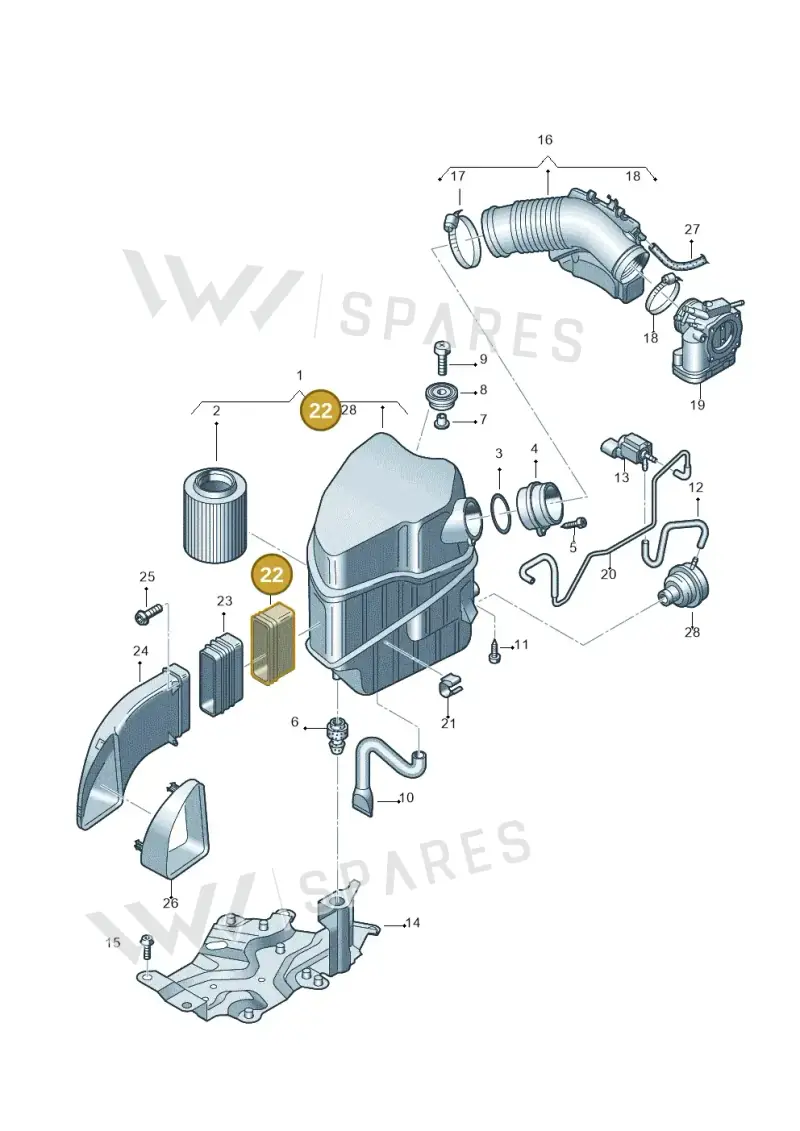4E0129627K — Audi A8/S8/qu. lang    08> (2007-) diagram 291133200, position 22