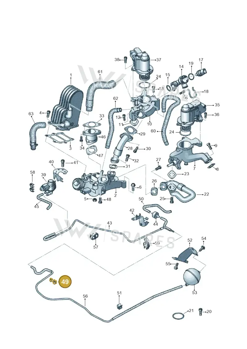 4E0131694 — Audi A8/S8/qu. lang    08> (2007-) diagram 291131120, position 49