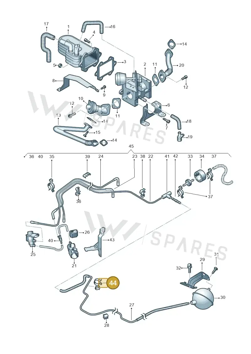 4E0131694 — Audi A8/S8/qu. lang    08> (2007-) diagram 291131050, position 44