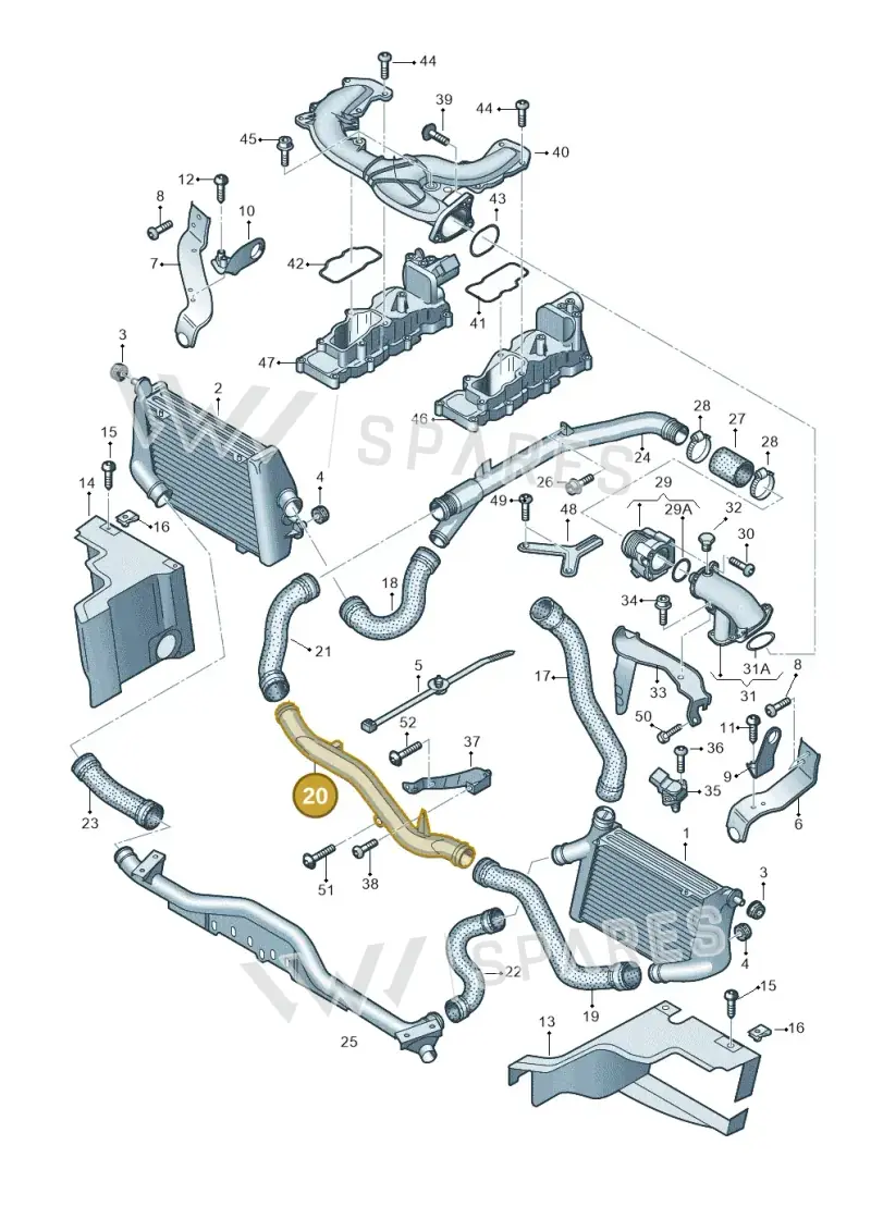 4E0145731 — Audi A8/S8/qu. lang    08> (2007-) diagram 291145450, position 20