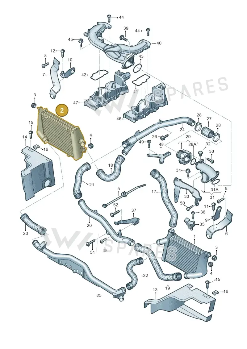 4E0145806F — Audi A8/S8/qu. lang    08> (2007-) diagram 291145450, position 2