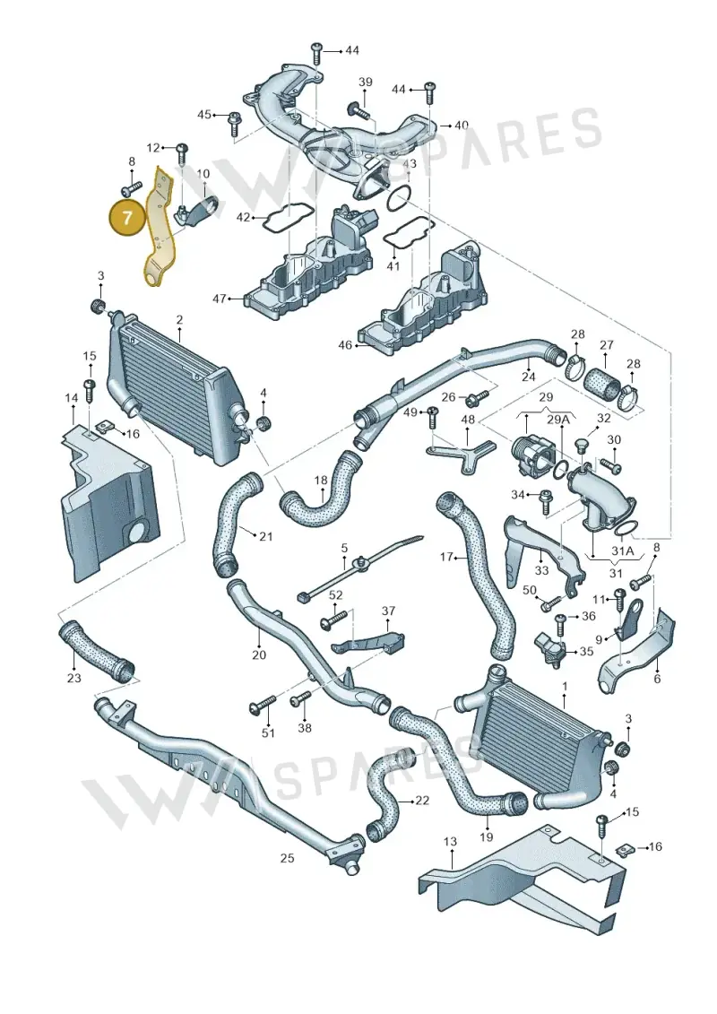4E0145814C — Audi A8/S8/qu. lang    08> (2007-) diagram 291145450, position 7