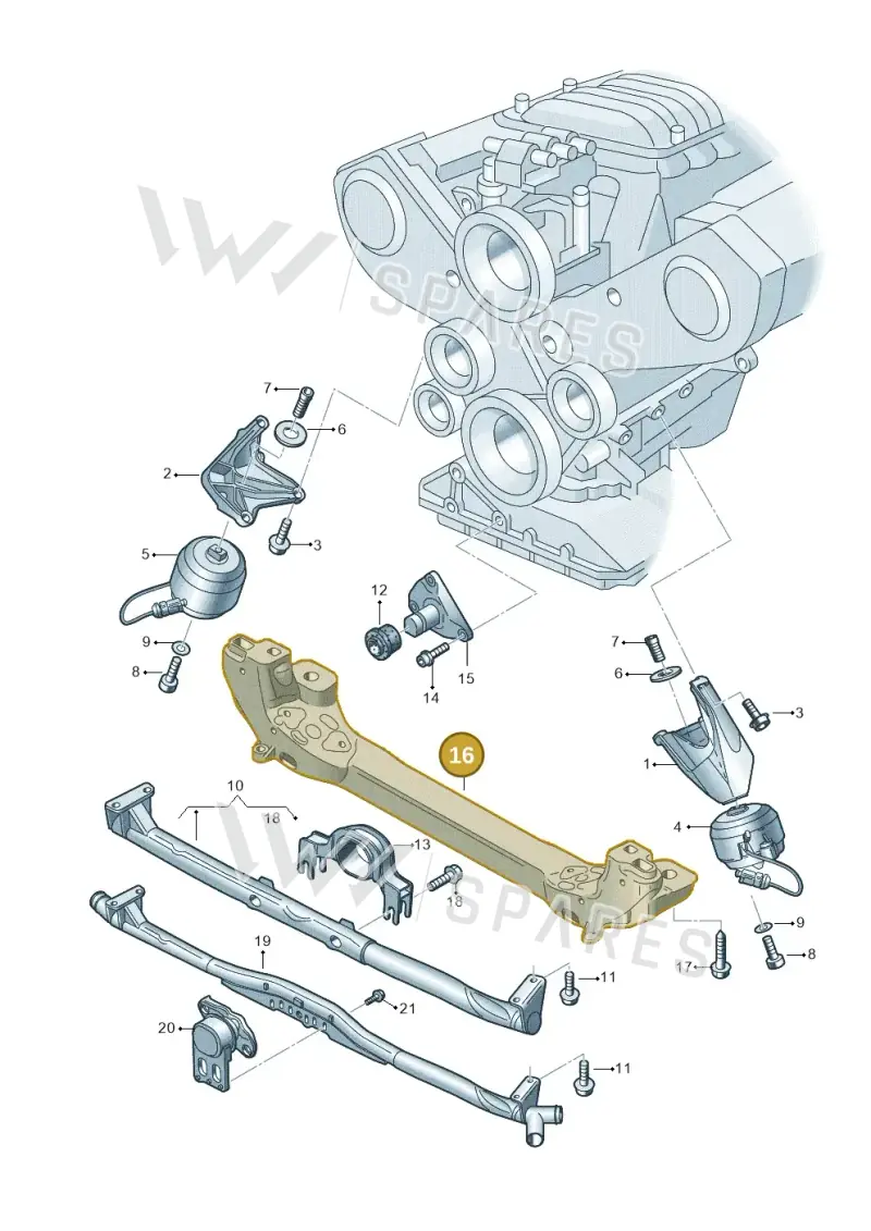 4E0199205Q — Audi A8/S8/qu. lang    08> (2007-) diagram 291199300, position 16